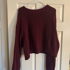Arizona Jean Company Maroon Crew Neck Sweater